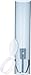 San Jamar Medium Pull-Type Cup Dispenser 4-10 Oz. Cups with Flip Cap for Restaurants, Home, And Office, Plastic, 16 Inches, Frosted Blue