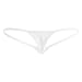 Freebily Sexy Women Lingerie Open Butt Low Rise G-String Micro Thong Bikini Underwear White One Size
