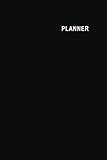 Planner: Black Cover: 12 Months Calendar + Lined Notebook * 6 x 9 Inches * 500 Pages ***Undated Cale by 
