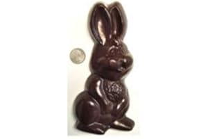 DIABETIC FRIENDLY Giant Floppy Ears SUGAR FREE Solid Chocolate Easter Bunny, 8 inches, 11 oz (WHITE CHOCOLATE)