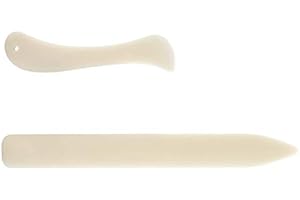 Wifehelper Bone Folder Paper Creaser Scoring Tool 2PCS Set, Large & Small Sizes, Ideal for DIY Paper Leather Crafts, Book-Bin