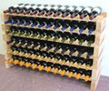 Stackable Wine Rack-72 Bottles Modular Hardwood Wine Racks, Very Easy to Put Together