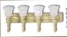 Alexandria Collection 4-Light Golden Coral Bath Light