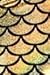 Alaroo High Stretch Fish Scale Mermaid Leggings for Women Golden S