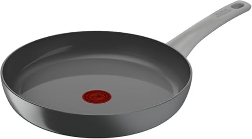 Renew On – Sartén de 32 cm de aluminio 100% reciclado, revestimiento antiadherente cerámico, Thermo-Signal, embalaje 90% reciclado, todo tipo de cocinas, cocina baja en grasas