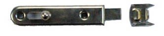 Alberts, Steel, 111618 Furniture Bolt with Button Handle, Straight, with Stop Angle, Brass-Plated, 70 x 16 mm