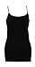 Nikibiki Womens Nylon Long Camisole Shirt (Black) One Size