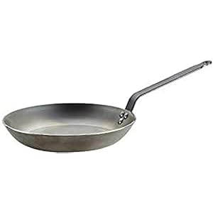 DE Buyer 5110.28 Carbone Plus Lyonnaise braadpan, staal, zilver, 28 cm