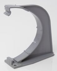 Pack of 3 RD509G Polypipe Polyflow Deep Capacity Fascia Bracket RD509 for 117mmx 75mm PVCu Half Round deepline guttering Systems Colour: (Grey)