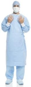 Halyard Health 41735 Aero Blue Performance Surgical Gown with Towelength, Standard Gown Length, Sterile, 2X-Large (Case of 28)