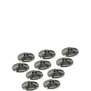 E2trade Chrome 15mm Radiator Pipe Hole Collars Cover Radsnaps (Pack of 10 Collar)