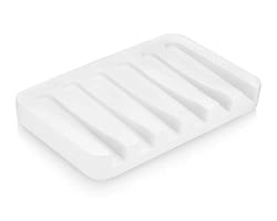 Essentra Home Matte White Self-Draining Rectangular