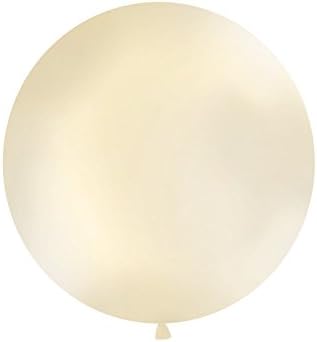 GIANT 36" (Up to 1 Metre) Latex Balloon, Jumbo Balloon, Wedding Balloons (Pastel Cream)