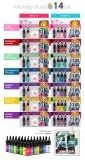 LIBERAL SUNDAY BASIC SET-THE MONDAY BLUES-GEL POLISH(1base + 1color + 1adapter)