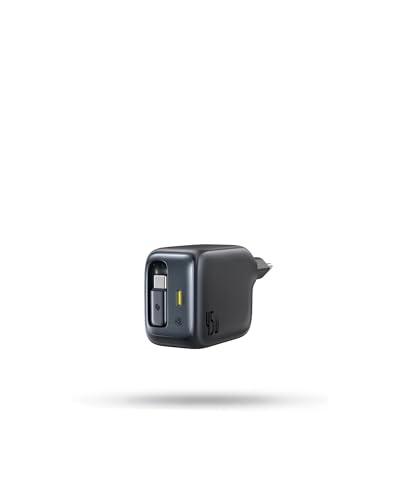 45W USB C Ladegerät, Baseus Enercore Charger mit USB C Kabel, iPhone iPad Ladegerät, PPS-Schnellladen Netzteil für iPhone 17/16/15/14/13/12 Pro Max Air, Samsung Galaxy S25, Pixel, Ausziehbaren Kabel