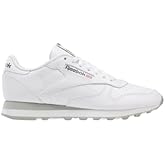 Reebok Men's Classic Leather Sneaker, White/White/Light Grey, 6.5 M US