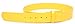 Deal Fashionista Men's Plain Leather Strap Snap on Belt (Medium, Yellow)