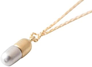 Cute Bff Best Friends Bohemian Boho Friendship Bridesmaid Gift Jewelry Two Tone Vitamin Pill Pendant Charm Chain Necklace For Women Girls
