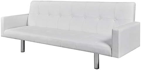 Amazon Com Faux Leather Futon Sofa Bed Convertible Sofa Bed
