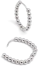 Singularu - brincos dana dots em aço com acabamento brilhante. oval com fecho congo/click. joias para mulheres
