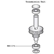ALFA InternationalHM3-174 Transmission Drive Shaft Bearing for Hobart Mixers