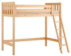 Kiddie Home Space Loft Bunk Bed with Guardrails and Built-In Ladder Included (Weight Capacity: 508 Kilogram)