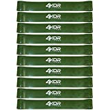 4KOR Fitness Resistance Loop Band Set, Perfect for Crossfit, Yoga, Physical Therapy, and Booty Building (Set of 10 Extra Thick 1.5” Wide/Green) — image 1