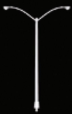 JTT Scenery Products Light/Utility Poles: Double Street Light (1/48 Scale)