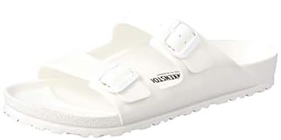 Amazon.com | Birkenstock Unisex Arizona Essentials EVA White Sandals - 39 N EU / 8-8.5 2A(N) US 