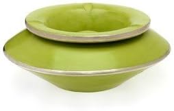 Large Pistachio Moroccan ashtray in tadelakt Large, Large 100% Hand Made Design Ashtray with Lid Stop Smoke