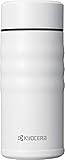 Kyocera Travel Mug with Twist Top, 17oz, Pearl White