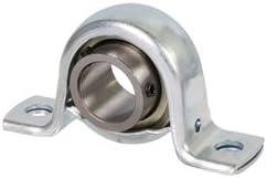 Ball pillow block bearing BPP 204 bore 20mm two-part steel sheet, zinc-plated