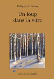Un  loup dans la vitre