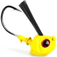 Warbaits Slayer Head Weedless Swimbait Swim Jig (Yellow, 1/4 oz)