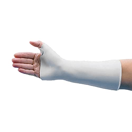 Rolyan Wrist & Thumb Spica Splint, Polyflex II, Solid, 1/8" (3.2mm), Medium, Wh…