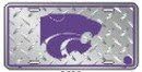 Kansas State Wildcats License Plate (Diamond Plate)
