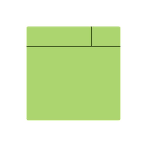 MagFlex® Flexible Gloss Green Dry-Wipe Scrumboard Magnet for Creating Removable and Changeable Labels - 75mm x 75mm - Pack of 100