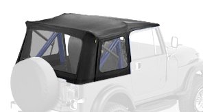 Bestop5159901 Black Supertop Classic for 1976-1995 Wrangler