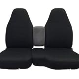 Durafit Seat Covers for 1998-2001 Ford Ranger XLT XCab Front High Back 60/40 Split Bench Seat Covers with Molded Headrests an