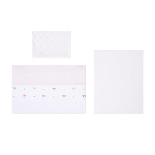 Papi Textil Jogo De Berço Bordados Papi Tamanho Americano Contem 03 Peças