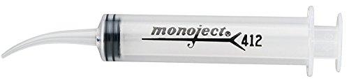 Monoject 3072331PK12 Curved Tip Syringe, 0.5