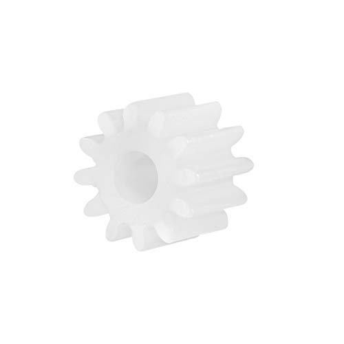uxcell 50pcs Plastic Gears 12 Teeth Model 122.5A Reduction Gear Plastic Worm Gears for RC Car Robot Motor