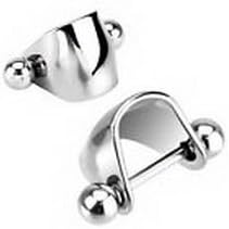 Pixel Jewelry 1985 - 1 Pc 316L surgical steel tragus helix cartilage shielded barbell 16g 5/16"