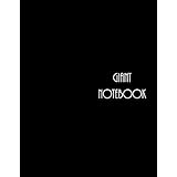 Giant Notebook: Giant-Sized Black Notebook/Journal with 500 Lined &amp; Numbered Pages/250 Sheets