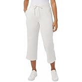 32 Degrees Cool Ladies' Pull-on Capri Heather White
