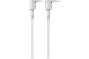 Universal Shampoo/Conditioner Pumps, 2 Pack, for 1 Liter Bottles, 28/410 (White)