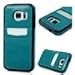 Galaxy S7 Case (Not for S7 Edge), YOKIRIN Case Card Holder Slim Fit Dual Layer Protective with Card Slot Holder Advanced Shock Absorption Protective PU Wallet Case Cover for Samsung Galaxy S7, Blue