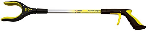 RMS 26" Grabber Reacher | Rotating Gripper | Mobility Aid Reaching Assist Tool | Trash Picker, Litter Pick Up, Garden Nabber, Arm Extension | Ideal for Wheelchair and Disabled (Yellow)