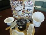Roshco Smores Maker - Indoor/Outdoor 3-in-1 Dessert Station (S'Mores, Fondue, Ice Cream)