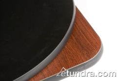 Oak Street Manufacturing MB42R Two Sided Round Tabletop, 42" Diameter x 1" Thick, Mahogany/Black